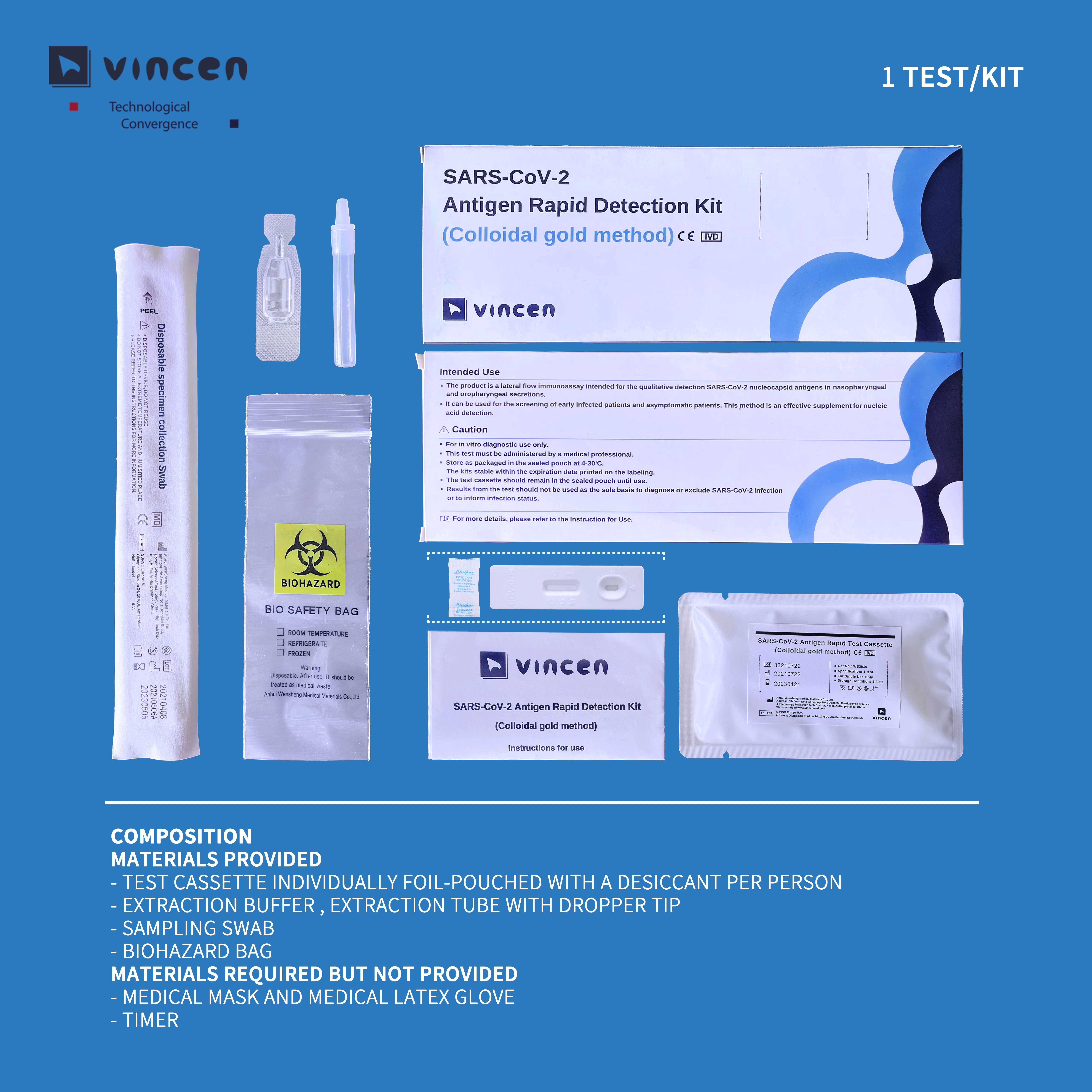 Self test Antigen Kit (1 test/kit)