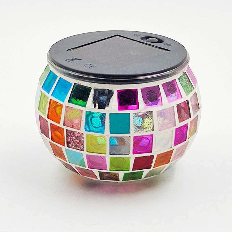 Crystal Glass Mosaic Ball Lights for Garden Decorations