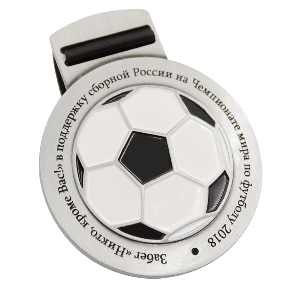 Custom design zinc alloy 3D soccer medal
