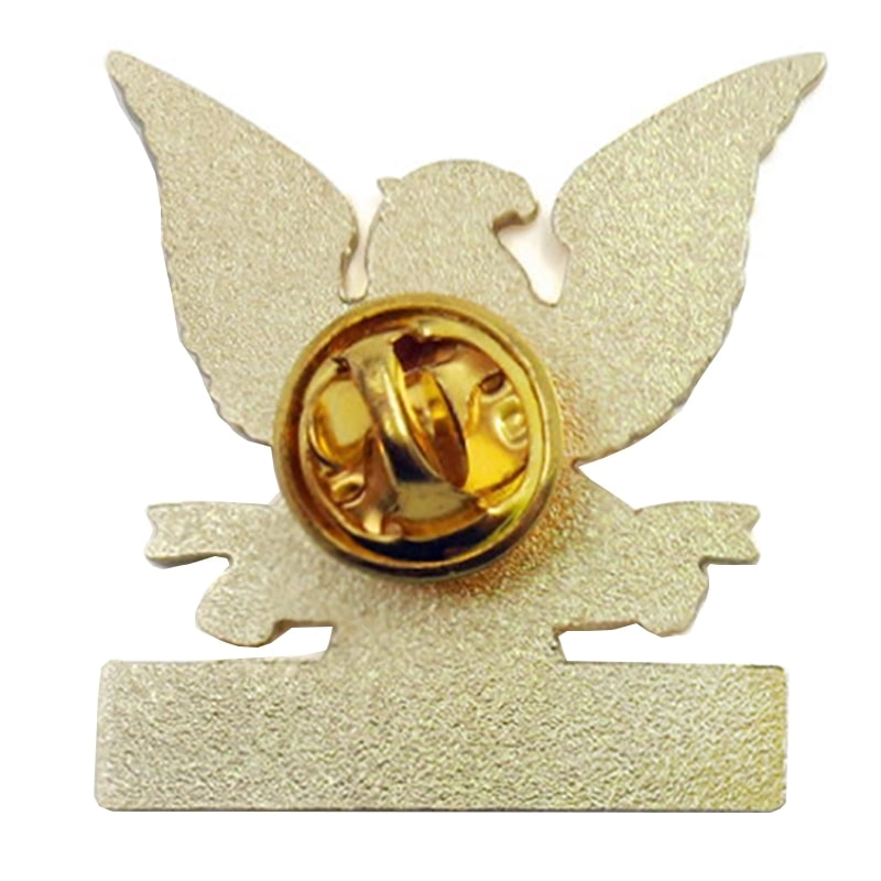 Custom plating gold military eagle lapel pin
