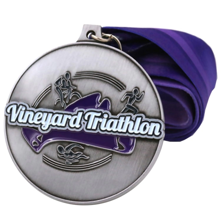 Manufacturing 3d vineyard ironman triathlon medal