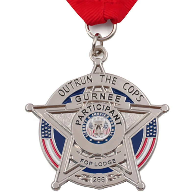 Supplier customized 3D star military medal