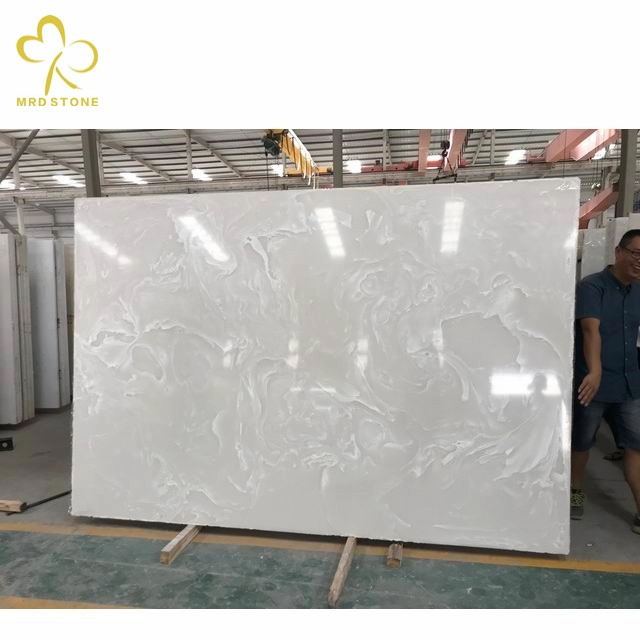 White Onyx Artificial Transparent Stone Polished Big Slabs China Supplier