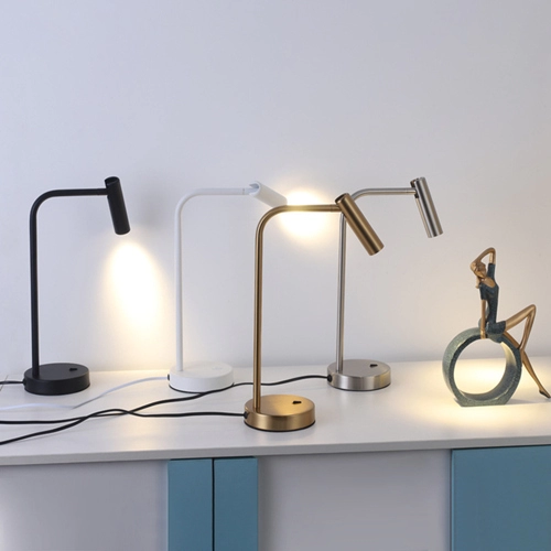 Mid Century Modern Brass Adjustable 3W LED Desk Reading Lamp