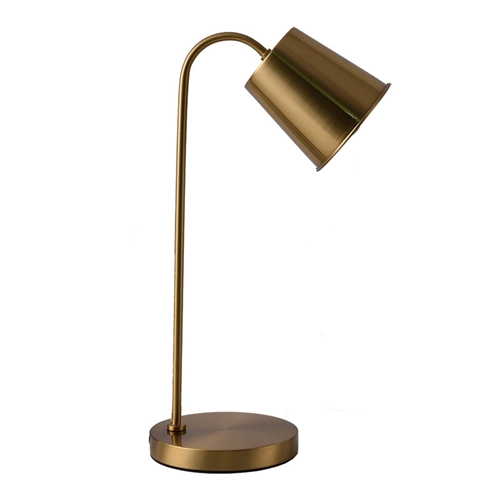 Contemporary Gold Metal Office Desk Lamp