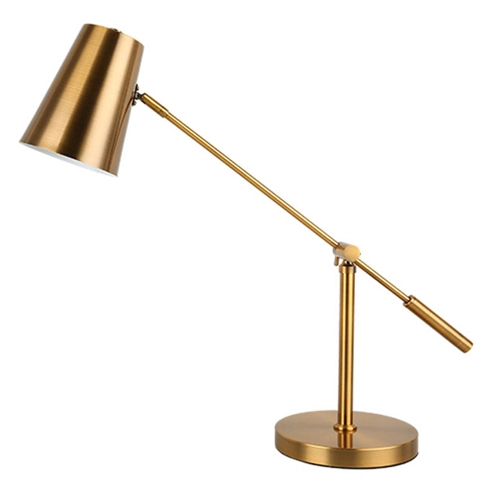 Modern Brass Adjustable Metal Desk Lamp