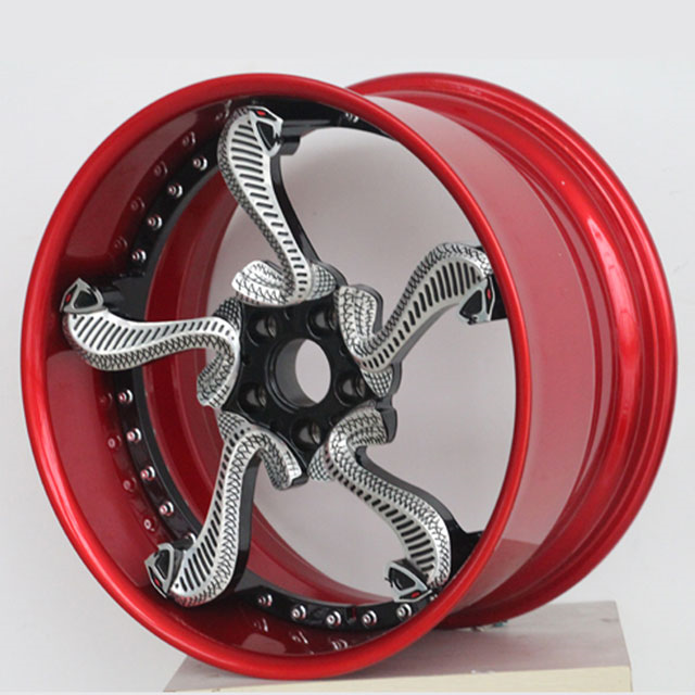 2-pieces forged wheel rims