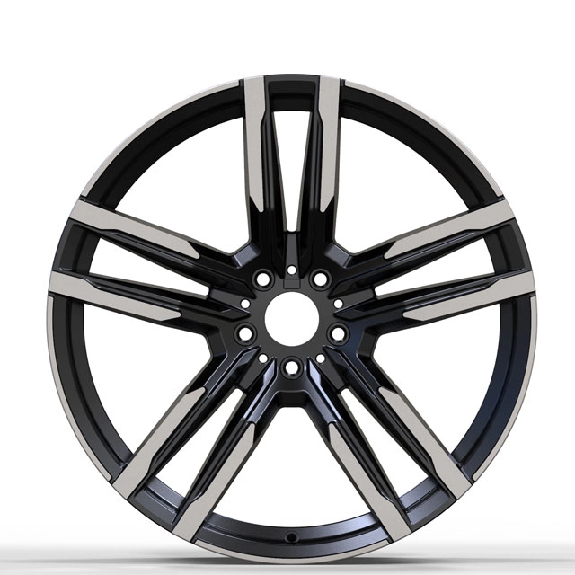 18inch one piece forged wheel with black machine face