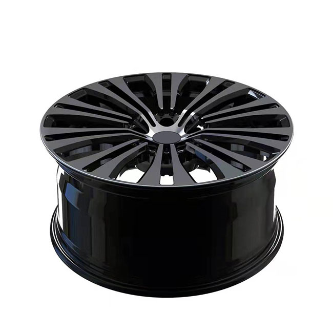 Black 1 piece forged wheel