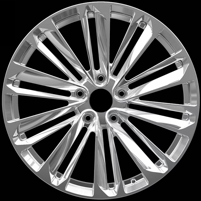 Polished 21 inch one-piece aluminum alloy forged wheels