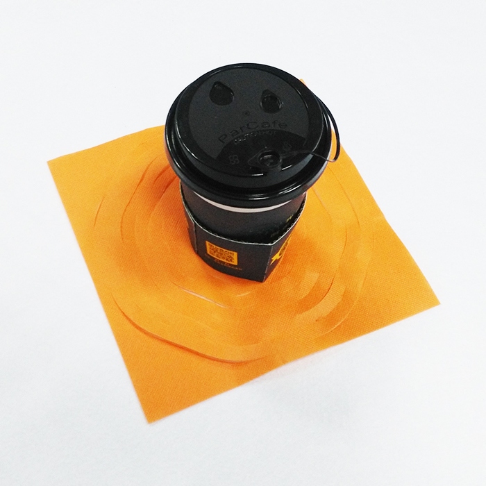 Non-woven coffee cup carrier