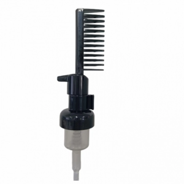 30mm 0.4cc Black Comb Foaming Pump For Hair Dying Cleaning