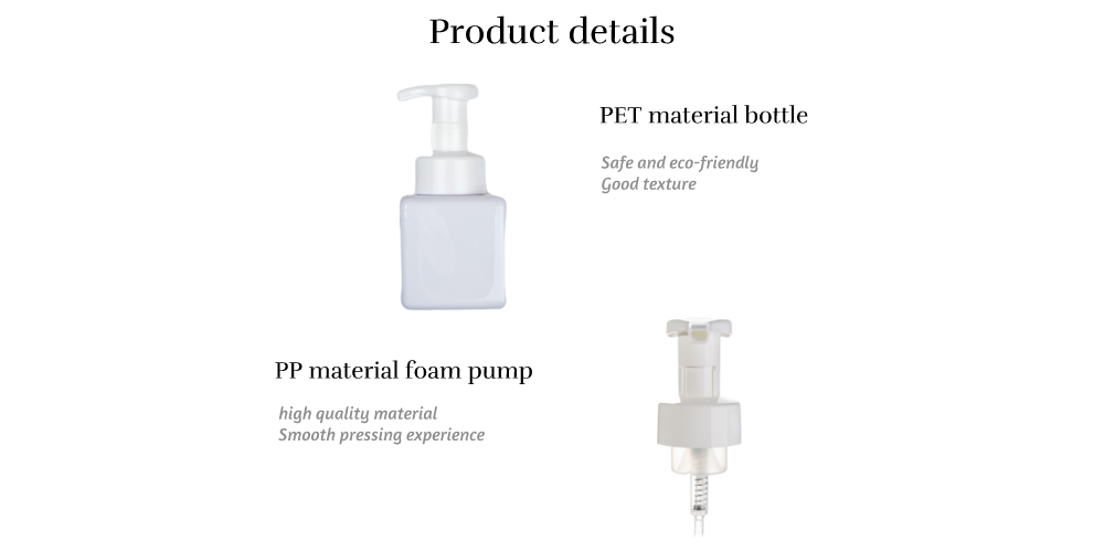 PET cosmetic bottles for mousse