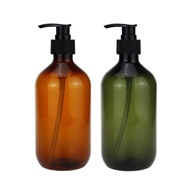 500ML PET Plastic Shampoo Hand Washing Liquid Soap Gel  Pump Bottle