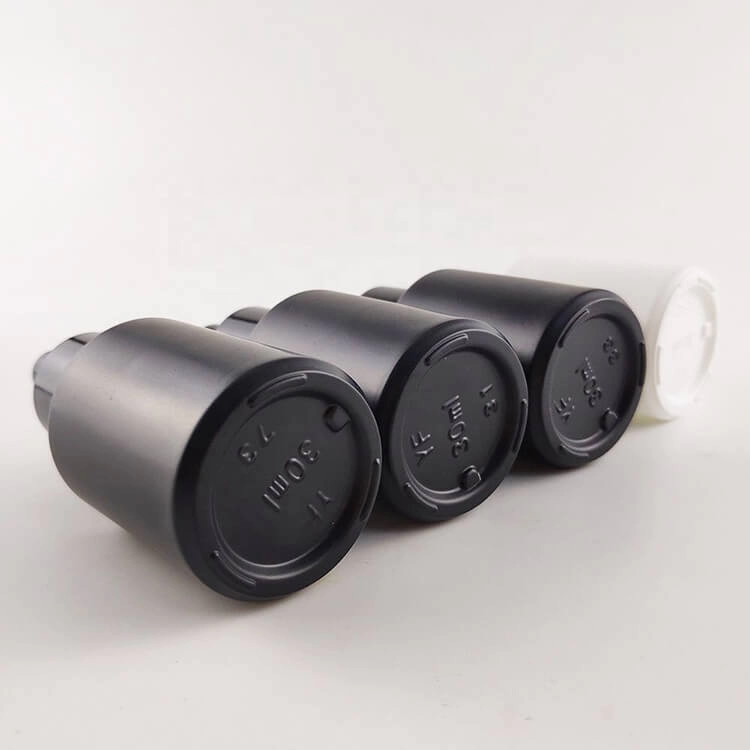 Premium serum oil packaging matte black white 1oz 30ml glass dropper bottles