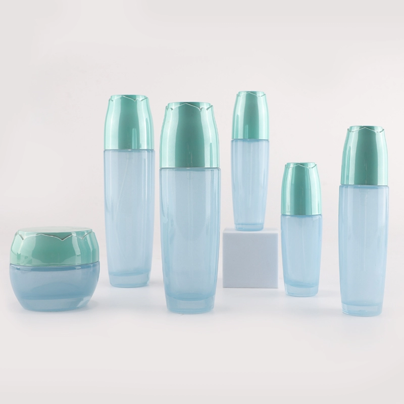 Skincare packaging serum oil glass pump bottles jars