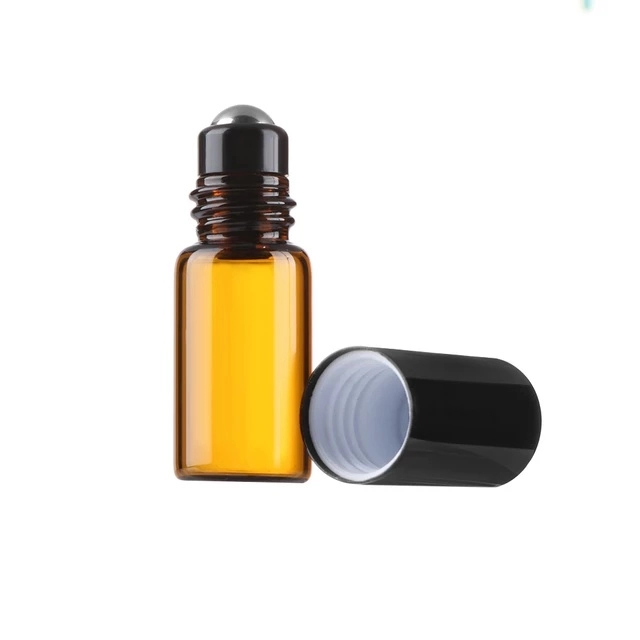 1ML/2ML/3ML/5ML/10ML Amber Essential Oil Roller Bottle
