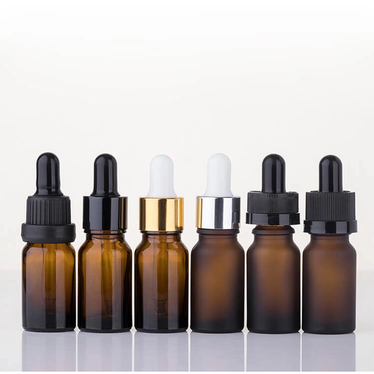 Essential oil glass bottle for cosmetic
