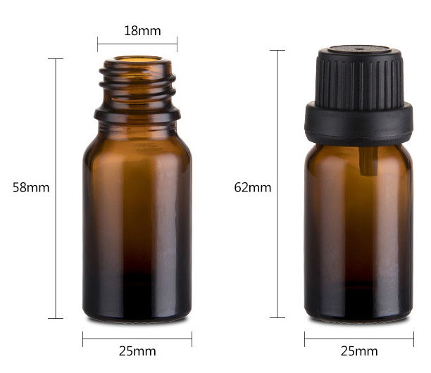 High quality amber glass dropper bottle 