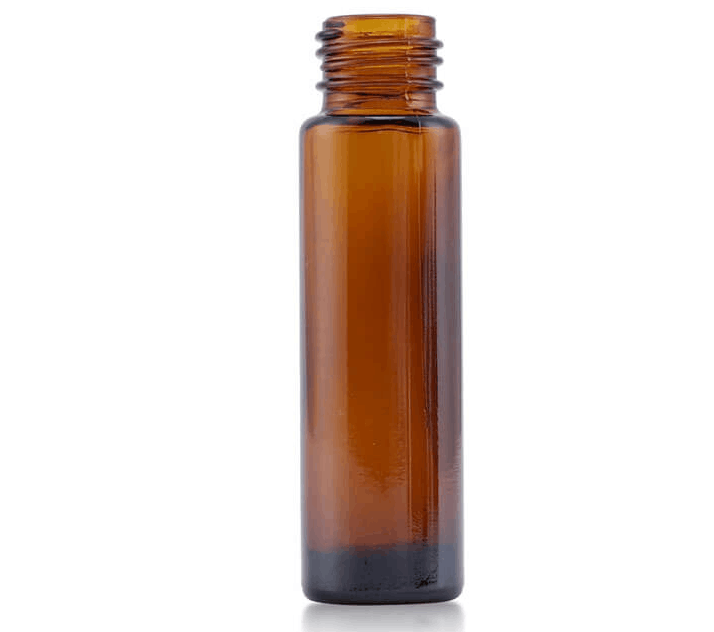 amber roller ball glass bottle