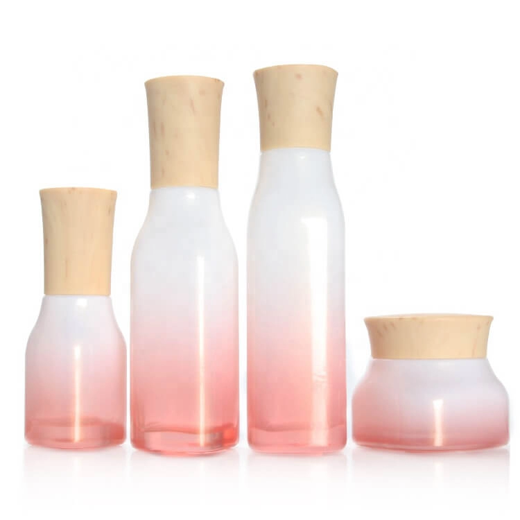 Special cosmetic glass bottle and jar