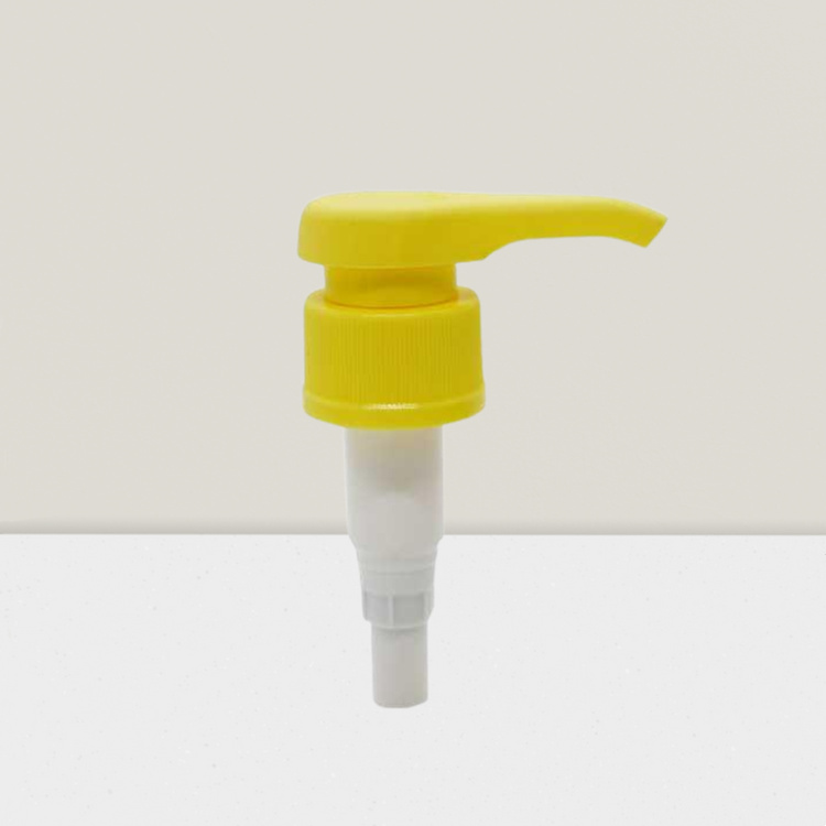 yellow pp plastic lotion pump