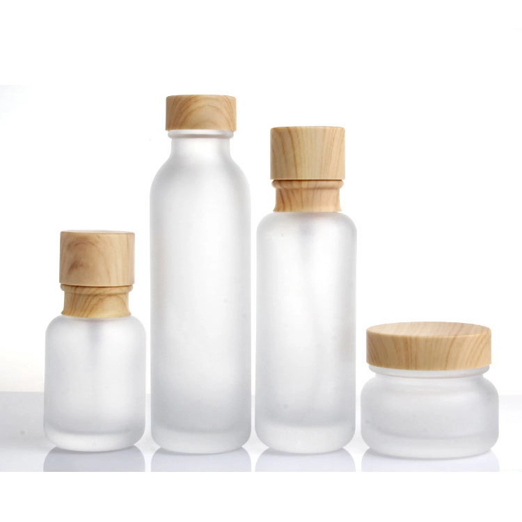 Skincare cosmetic lotion toner cream bottles jars set