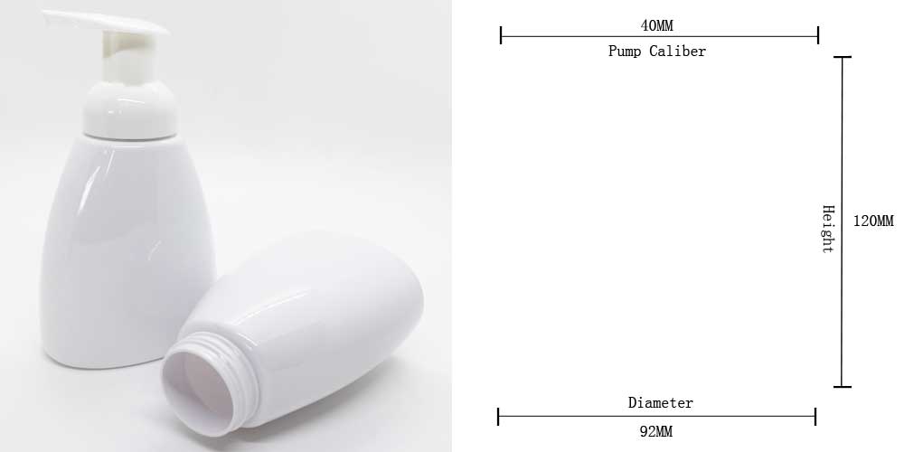 300ml PET foam bottle for Liquid soap