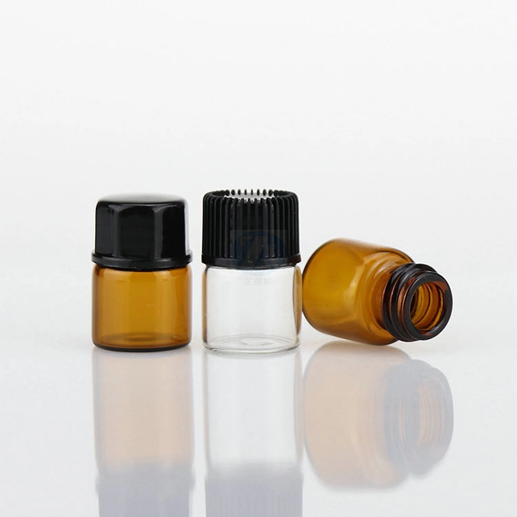 Mini small glass sample vials bottles