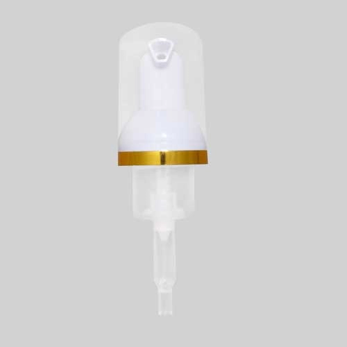 30mm Electroplated gold foam pump With Clear Lid