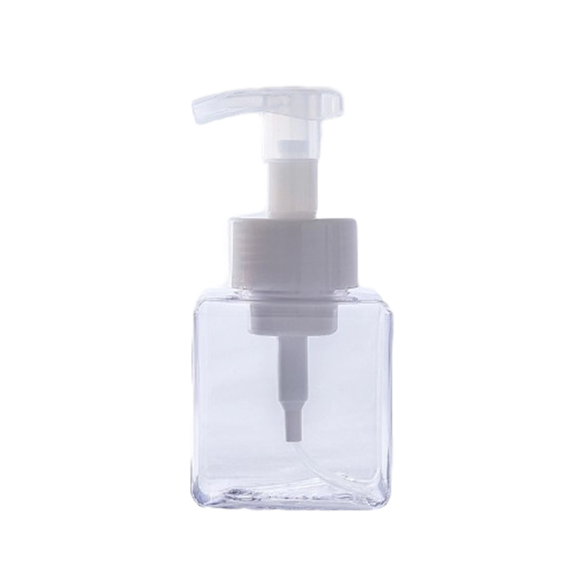 100ml 250ml Square Shape Plastic Cosmetic Lotion Sanitizer Split Foam Bottle