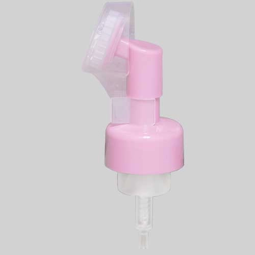 43/410 Pink foam pump with Silicon brush