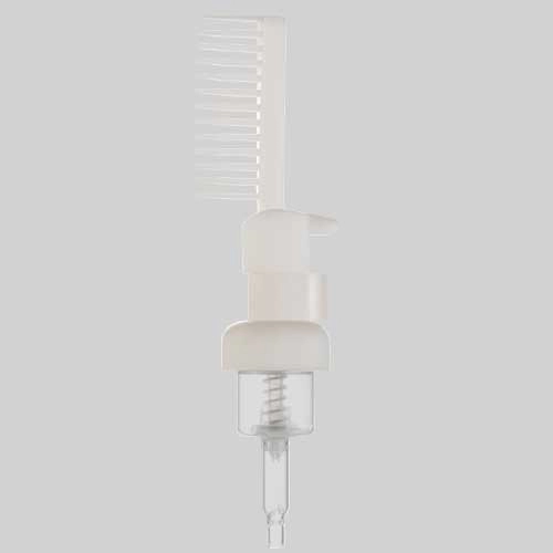 30mm 0.4cc Foam Pump With Comb For Hair Cleaning
