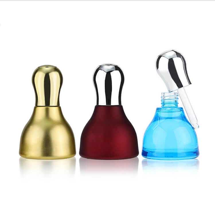Water dropper shape bottle for cosmetic oil bottle