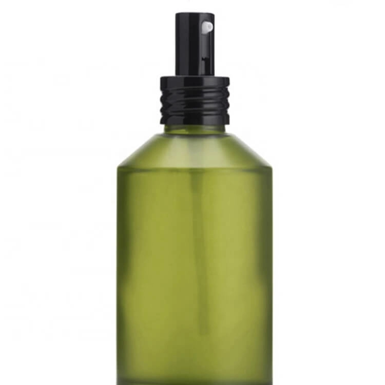 Chillys matte green glass bottle for cosmetic packing