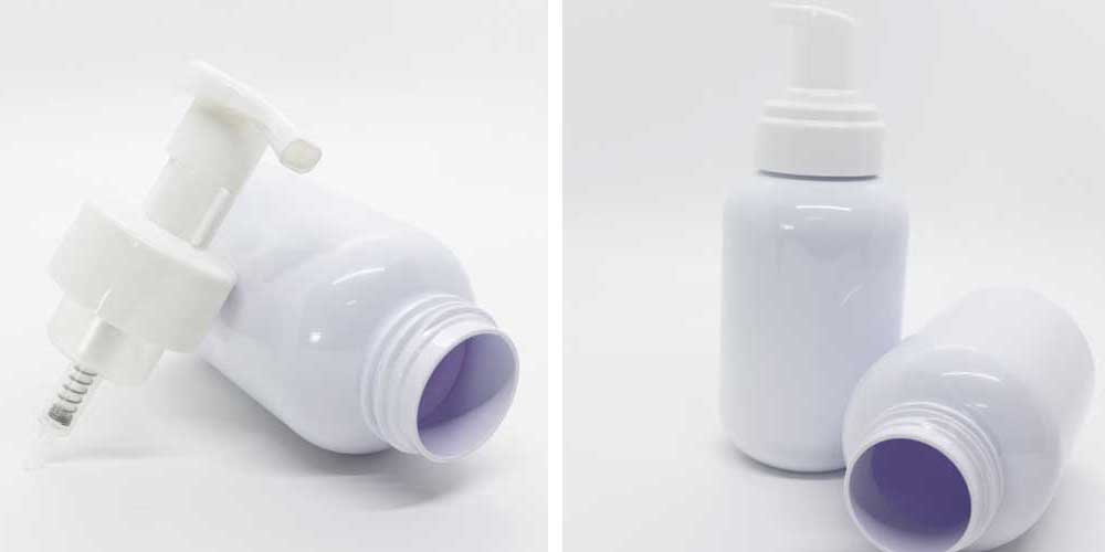 43mm white refillable foam soap dispenser