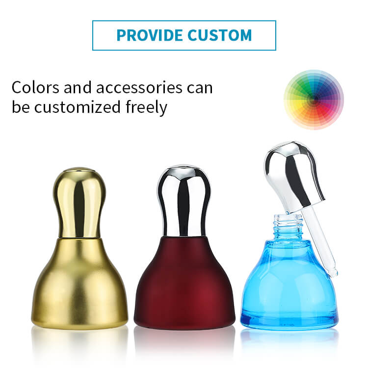 Customized frosted colorful glass bottle 