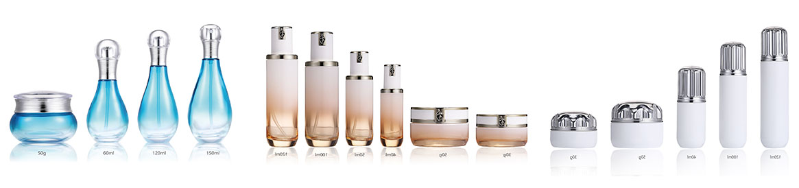 Wholesale new product cosmetic glass bottle and jar 