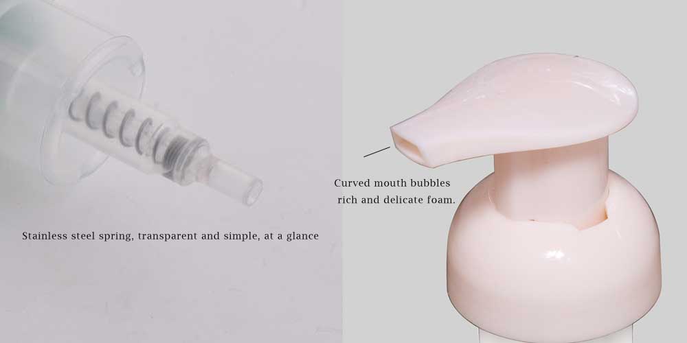 0.8cc Pink Plastic Foam Pump
