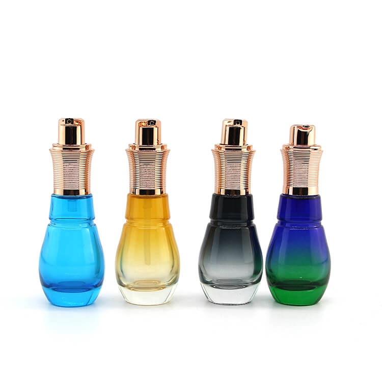 Luxury design skincare latex glass bottle
