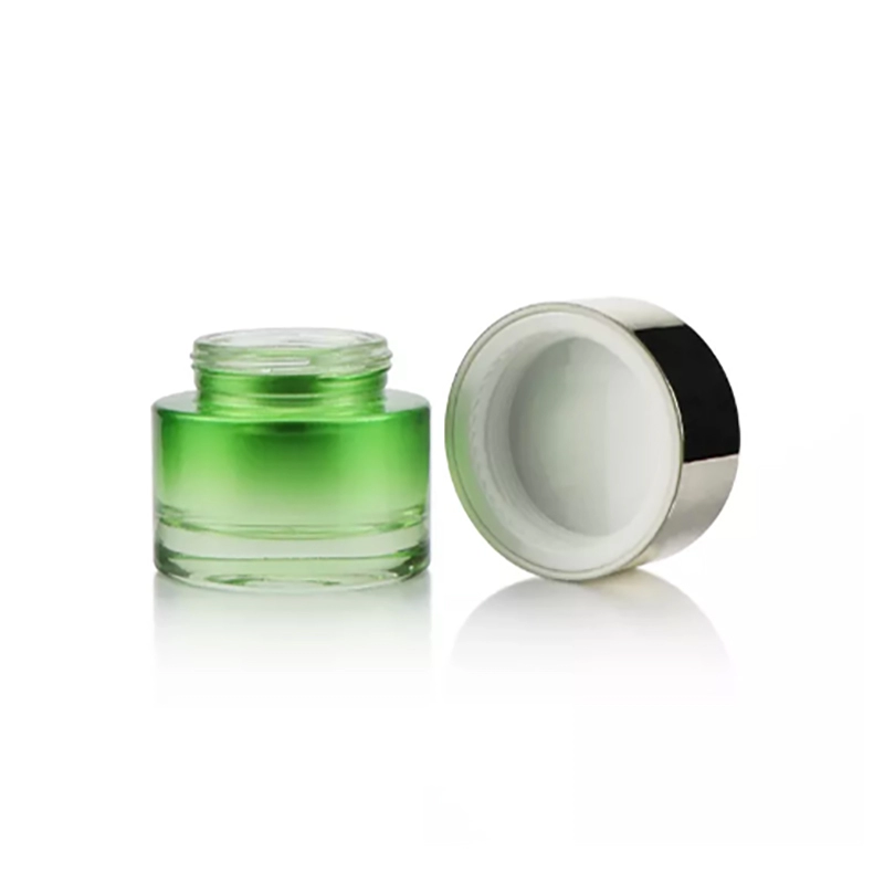 luxury empty cosmetic round glass bottle for serum