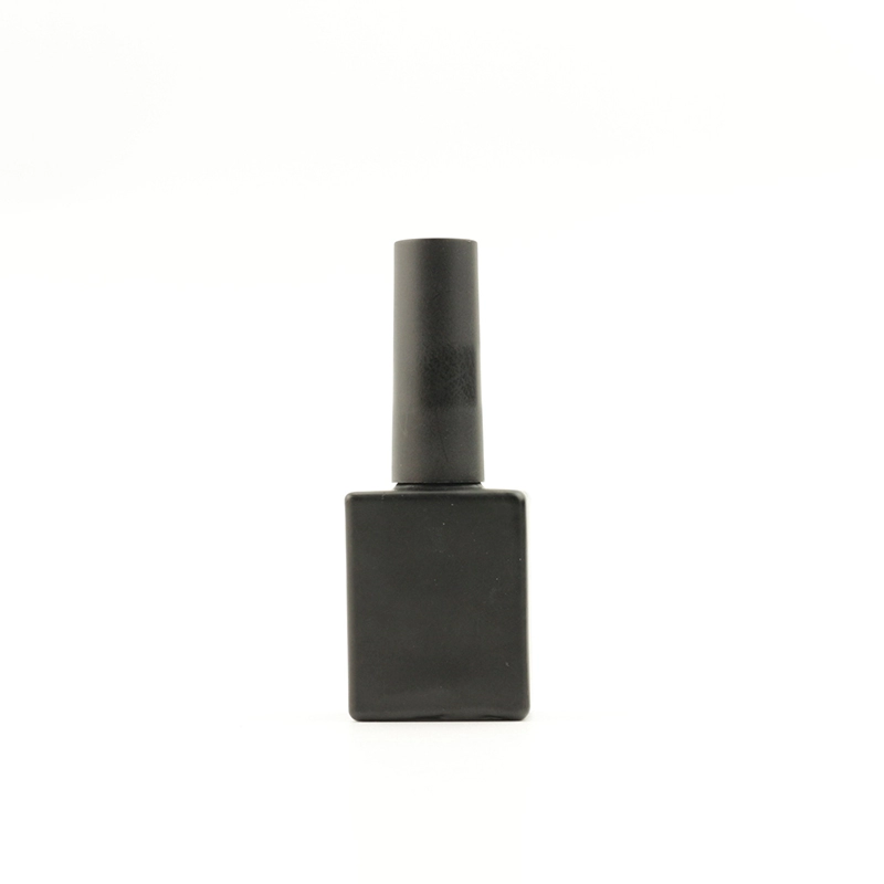 5ML 8ML 10ML HDPE Black Plastic Square Nail Polish Bottle