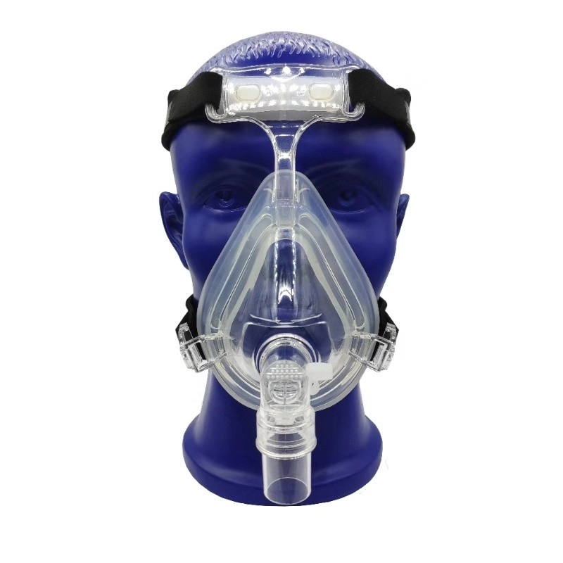White silicone CPAP/BIPAP full face mask
