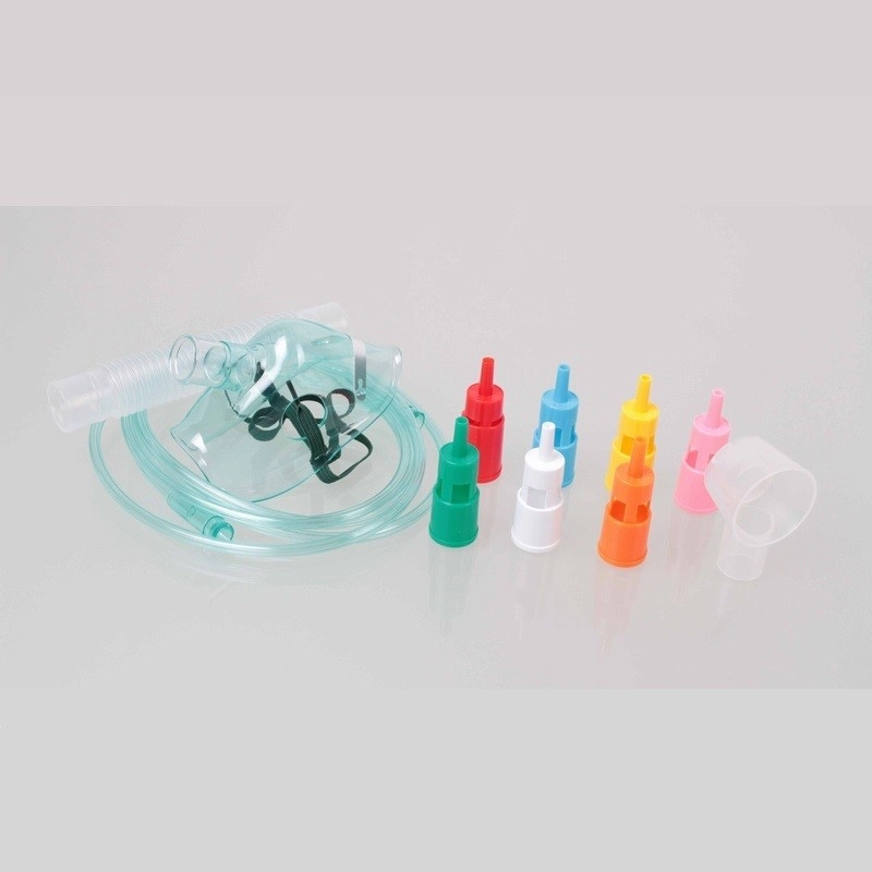 Adjustable venturi oxygen mask kit