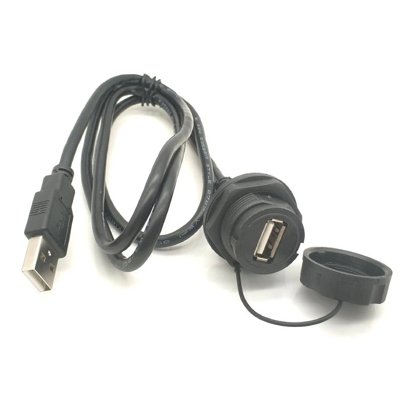 IP67 male to female usb connector with cable