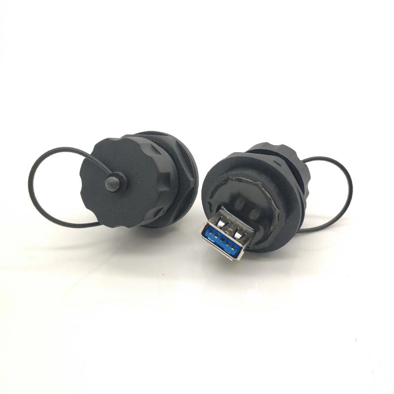 Ip67 usb round connector 3.0 wireless