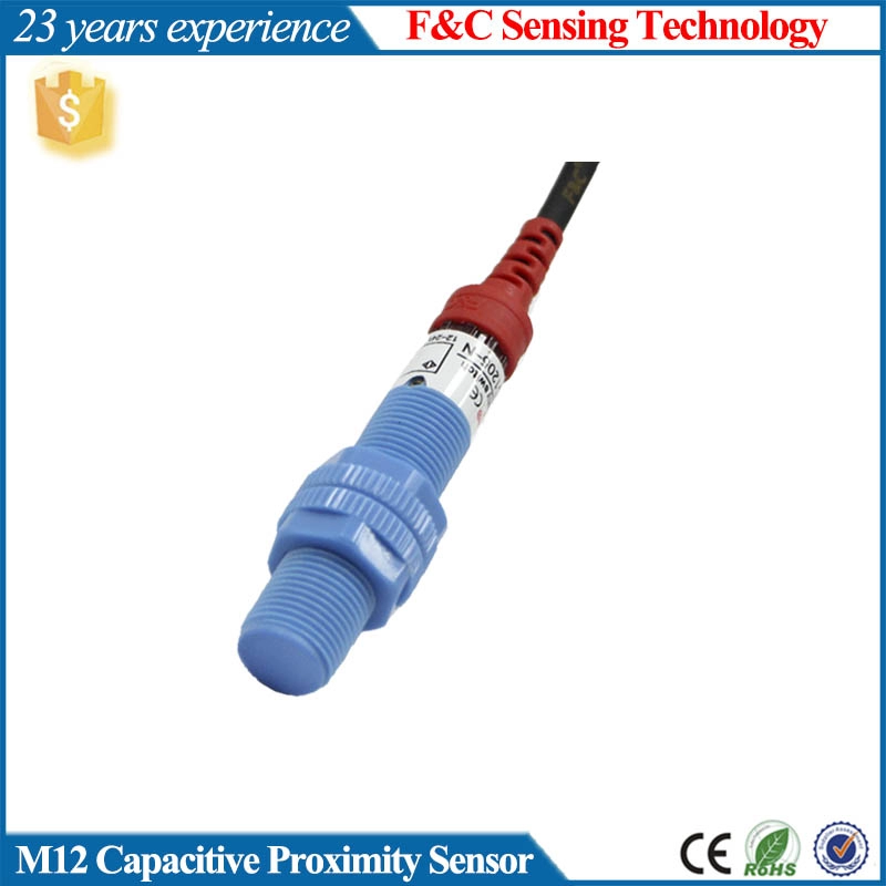 FKC1205-N/P/15D M12 Capacitive Switch Sensor 5mm Sensing 12VDC Plastic Detector