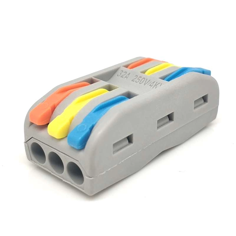 SPL-3 two way 6 ports quick push-in wire connector