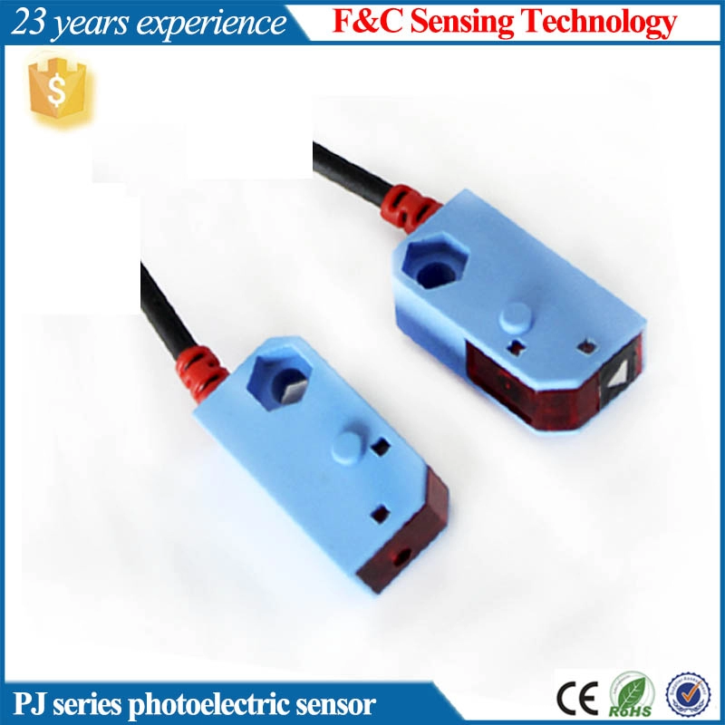 PJ series 150cm Plastic Detector Micro Photoelectric Sensor Switch NPN PNP NO 12VDC M8 Connector