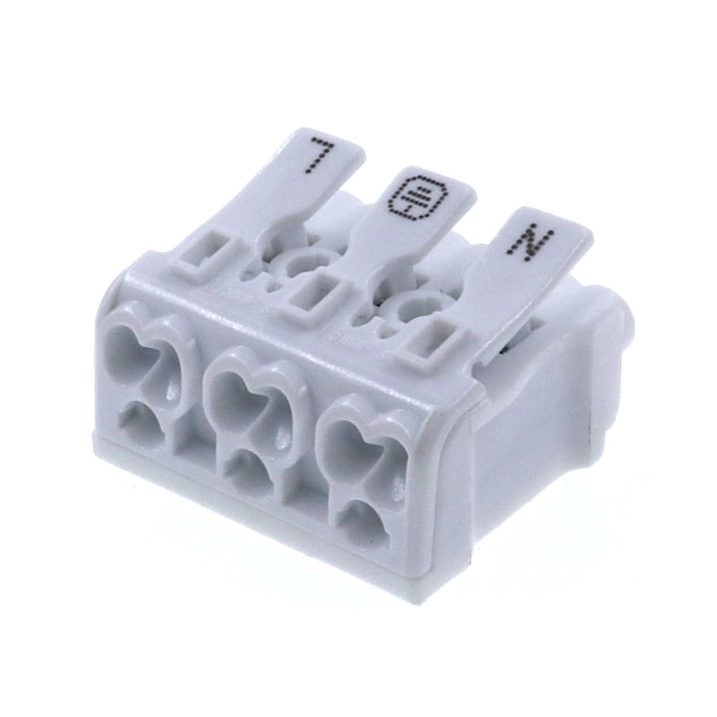3 pin push wire joint connector for led lights